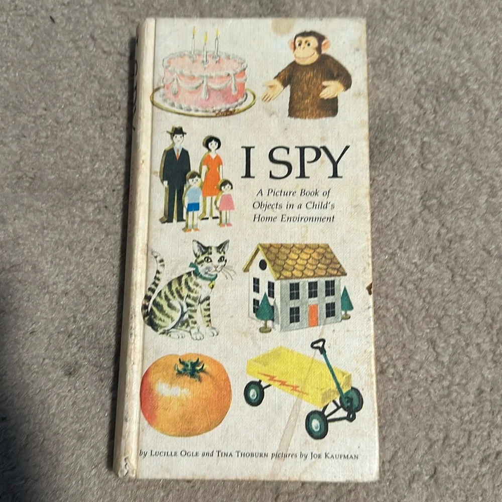 Vintage 1970 I Spy Lucille Ogle Picture Book Hardcover Rare Children’s Book